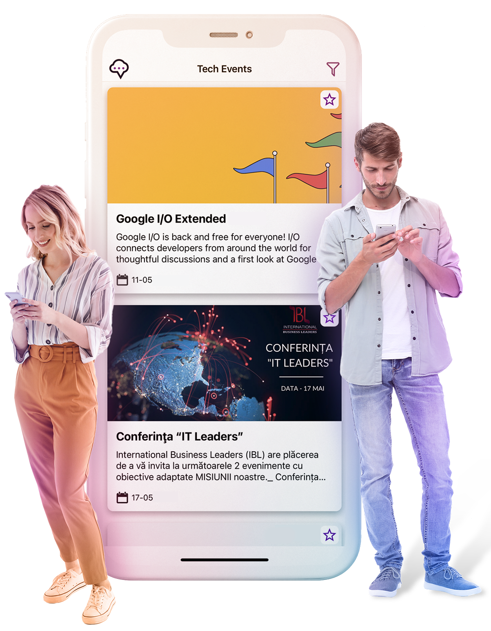 aplicatia tech events